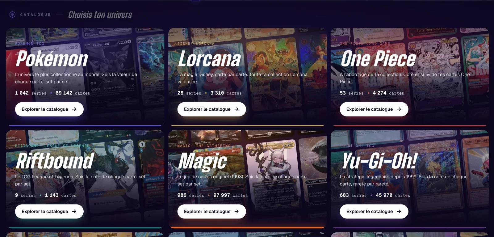 Catalogue des 9 jeux sur CapyDex