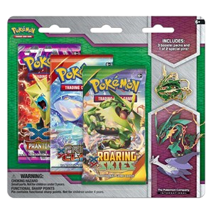 Ciel Rugissant: Mega Rayquaza Pin Blister 3 Boosters