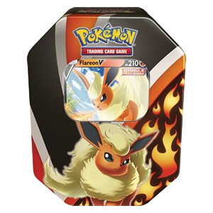 Eevee Evolution Tins: Flareon V Tin