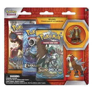 Entei Pin 3-Pack Blister